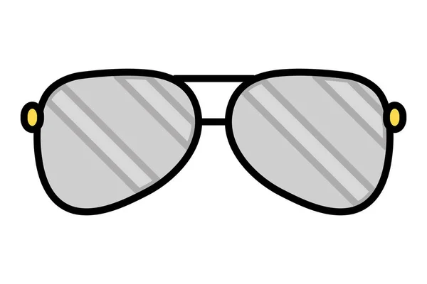 Lunettes de soleil accessoire de vision — Image vectorielle