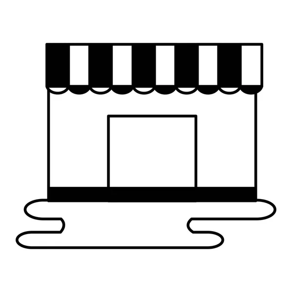 Mercado de lojas de compras e e-commerce —  Vetores de Stock