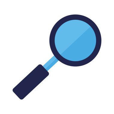 beyaz arka planda büyüteç arama