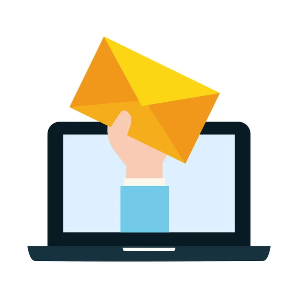 Skicka e-post relaterat — Stock vektor