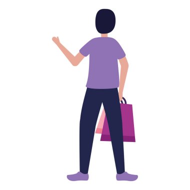 adam karakter alışveriş çantaları