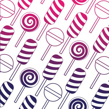 tatlı Lollipop simge desen
