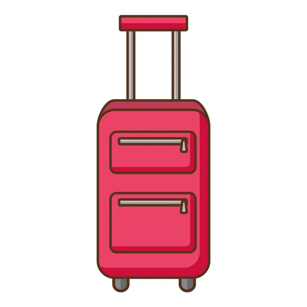 Λαβή βαλίτσα και τροχούς αξεσουάρ — Διανυσματικό Αρχείο