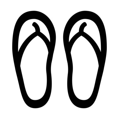 Beyaz arka planda kauçuk Flip flop aksesuar