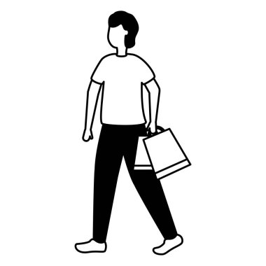 adam karakter alışveriş çantaları