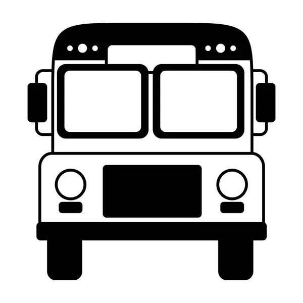 Escuela de autobuses de transporte sobre fondo blanco — Vector de stock