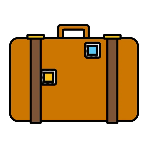 Maleta de viaje accesorio de equipaje — Vector de stock