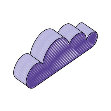 bulut biyometrik hava iklim simgesi