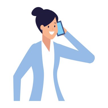 Arama Smartphone kullanarak iş kadını