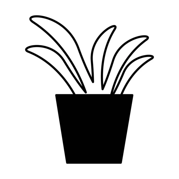 Saksı bitkisi dekorasyonu — Stok Vektör