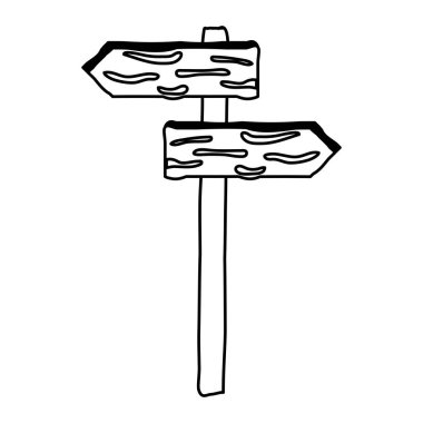 ahşap plasard Kılavuzu sinyali