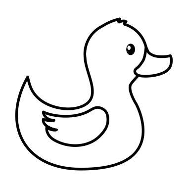 beyaz arka planda kauçuk ördek oyuncak