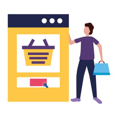 insanlar alışveriş çanta ticaret kavramı