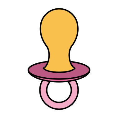 beyaz arkaplanda bebek emziği