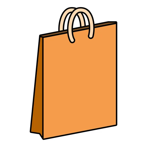 Carta shopping bag su sfondo bianco — Vettoriale Stock