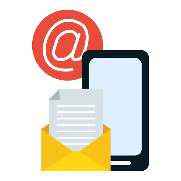 E-posta ile ilgili gönder — Stok Vektör