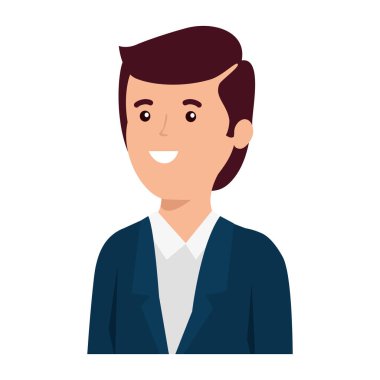 Genç iş işadamı işçisi karakter