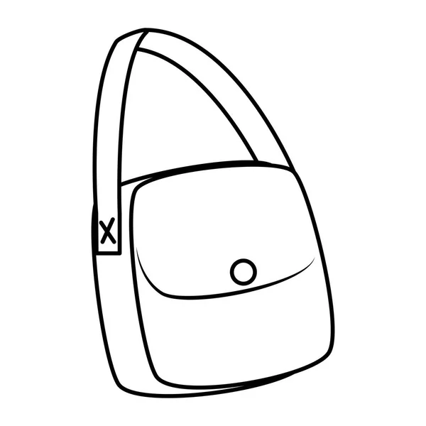 Weibliches Handtaschenzubehör isolierte Ikone — Stockvektor