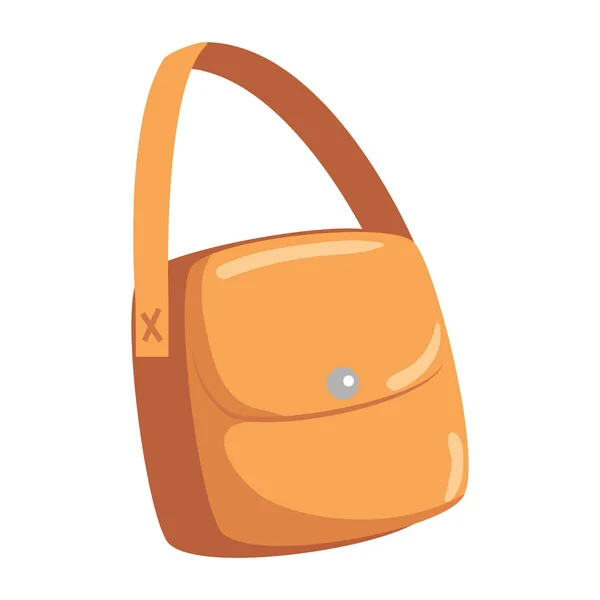 Γυναικείο αξεσουάρ τσάντας μεμονωμένο εικονίδιο — Διανυσματικό Αρχείο