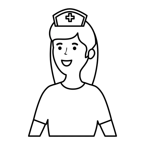 พยาบาลหญิงตัวละครคนงาน — ภาพเวกเตอร์สต็อก