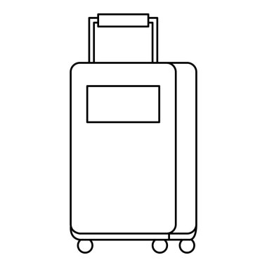 Bavul izole jantlar simge seyahat etmek