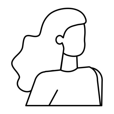 güzel genç kadın avatar karakteri