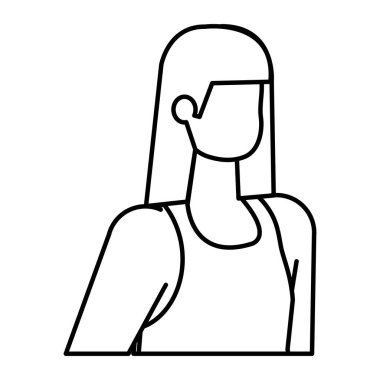 güzel genç kadın avatar karakteri