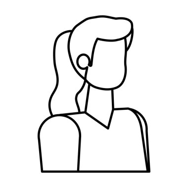 güzel genç kadın avatar karakteri