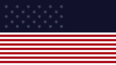 Abd bayrak ve balonlar helyum ile işçi bayramı