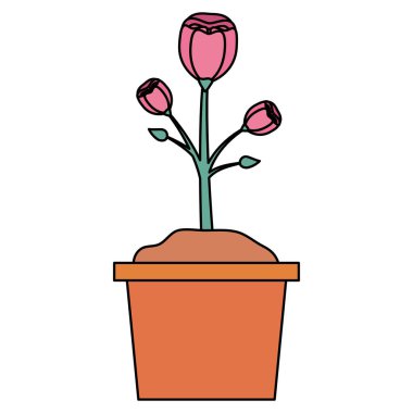 araçları dekorasyon düz tasarım bahçe