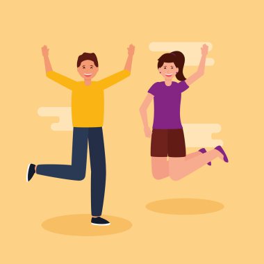 mutlu genç insanlar