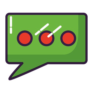 Beyaz arka planda kabarcık konuşma