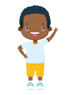 Mutlu çocuk sallanan el