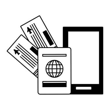 tatil akıllı telefon pasaport uçak biletleri