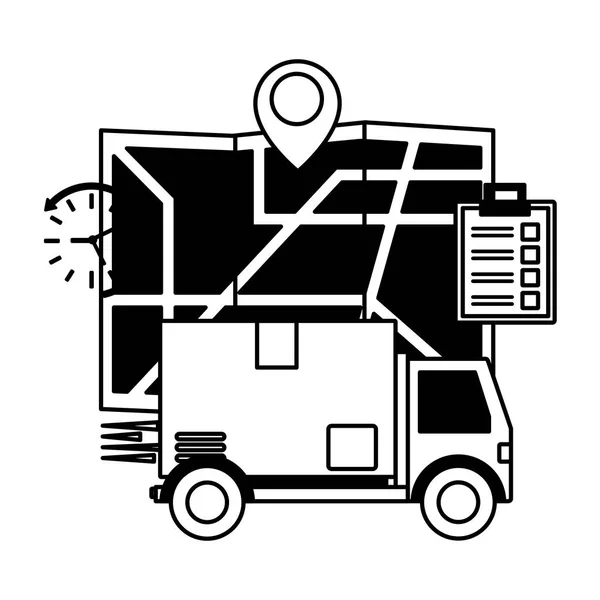 Snelle levering logistiek — Stockvector