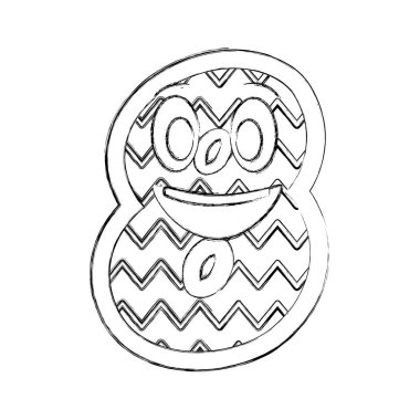 Sekiz numaralı Kawaii karakteri