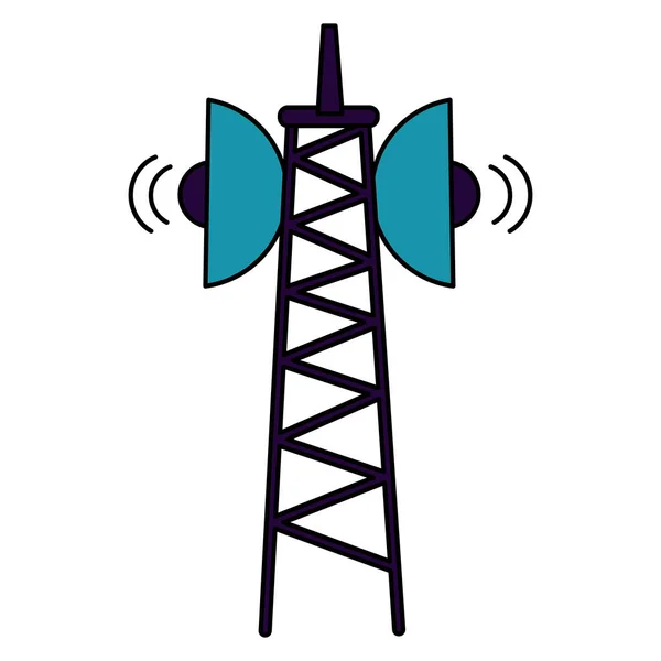 Señal de transmisión de antena — Vector de stock