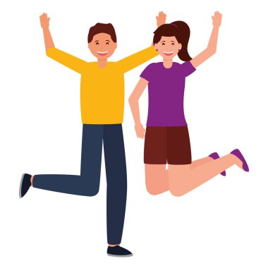 mutlu genç insanlar