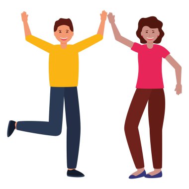 mutlu genç insanlar