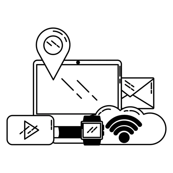 WiFi-internetverbinding — Stockvector