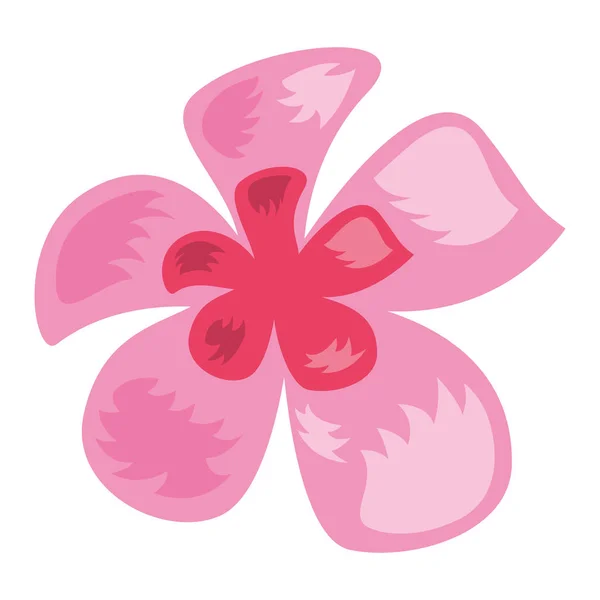 Icône de décoration de fleurs exotiques tropicales — Image vectorielle