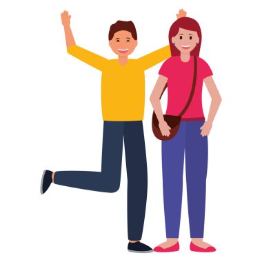 mutlu genç insanlar