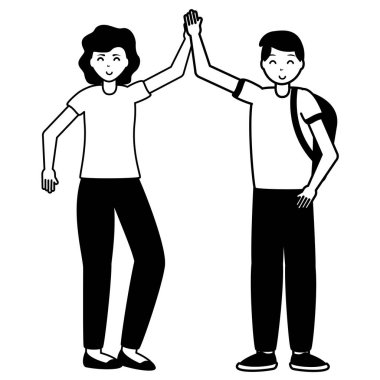 mutlu genç insanlar