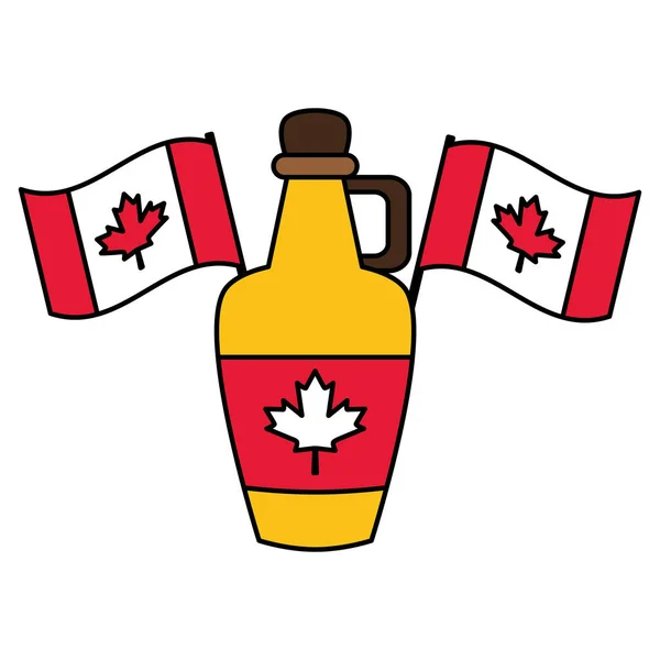 Happy Canada Day Illustration vectorielle — Image vectorielle