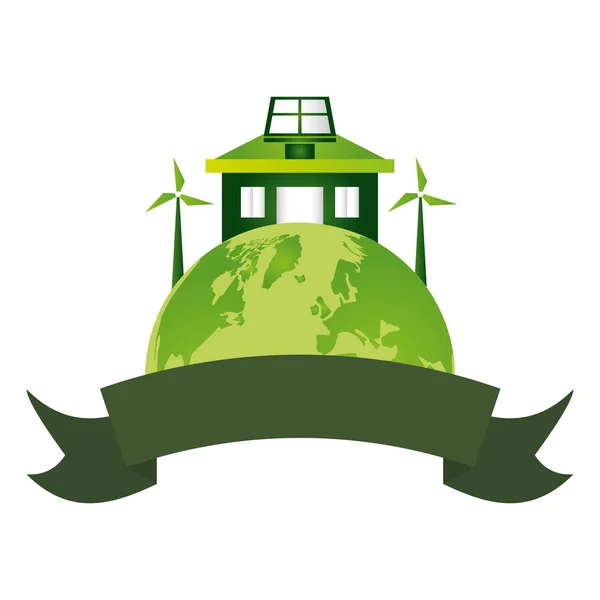Eco friendly environment — Stock Vector