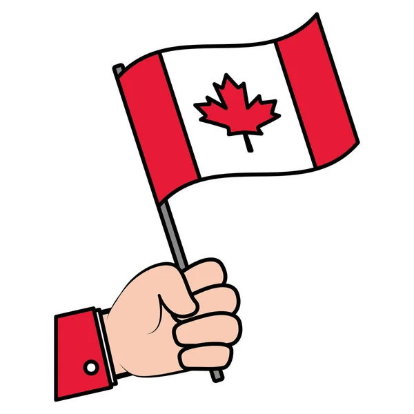 Felice giorno del Canada vettoriale illustrazione — Vettoriale Stock