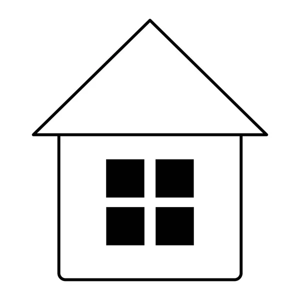 Inteligentní domov na bílém pozadí — Stockový vektor