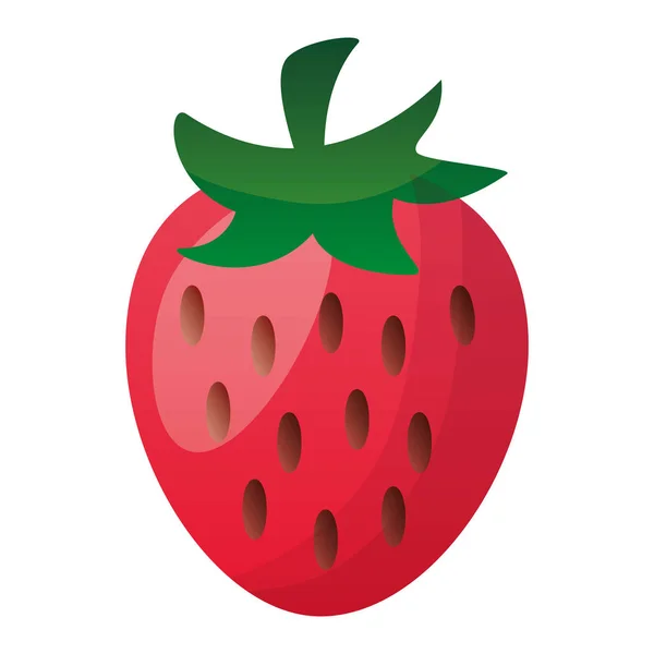 Söt färsk jordgubbs frukt — Stock vektor