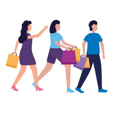 alışveriş çantaları ticaret ile insanlar