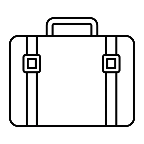 Valise vintage sur fond blanc — Image vectorielle